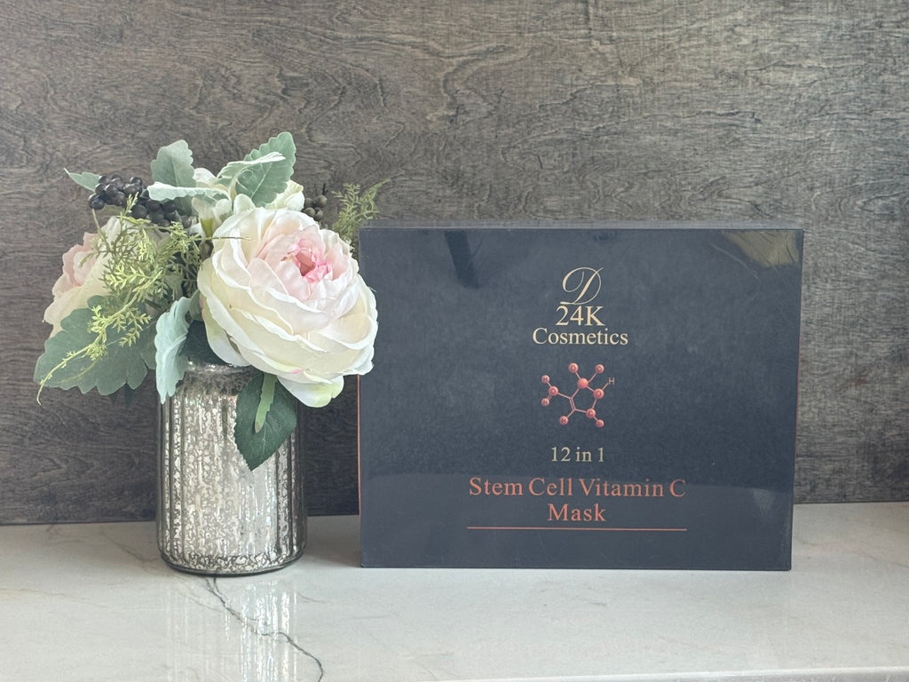 Stem Cell Vitamin C Facial mask (12 ct) by D24K Cosmetics