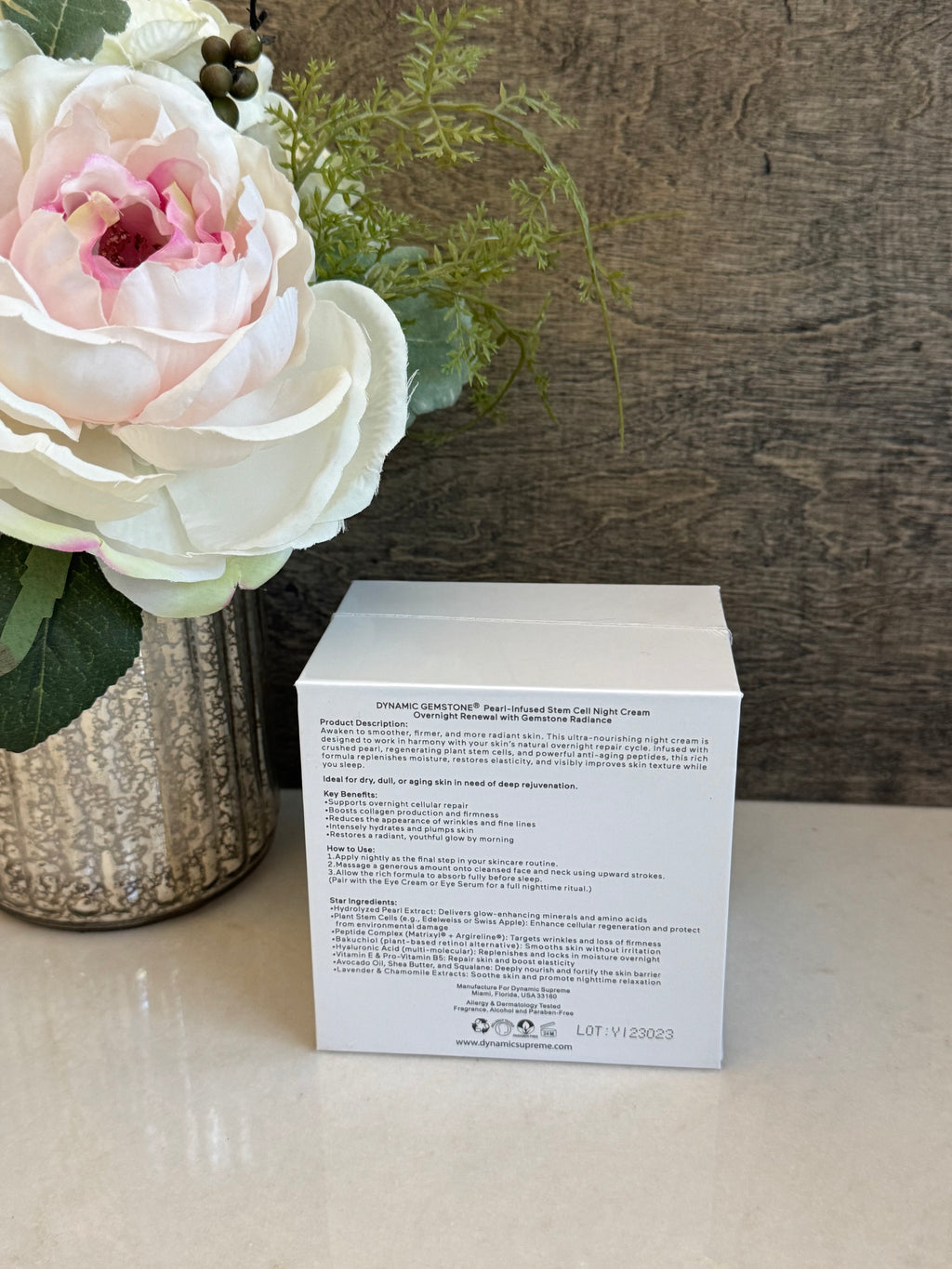 Pearl Infused Stem Cell Facial Night Cream by Dynamic Gemstone