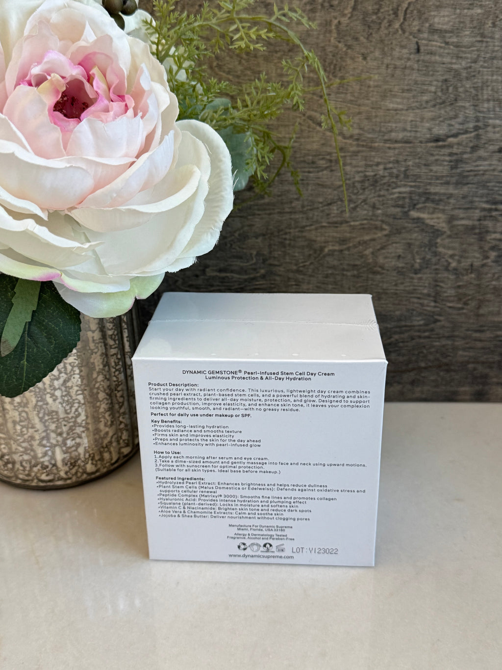 Pearl Infused Stem Cell Facial Day Cream by Dynamic Gemstone