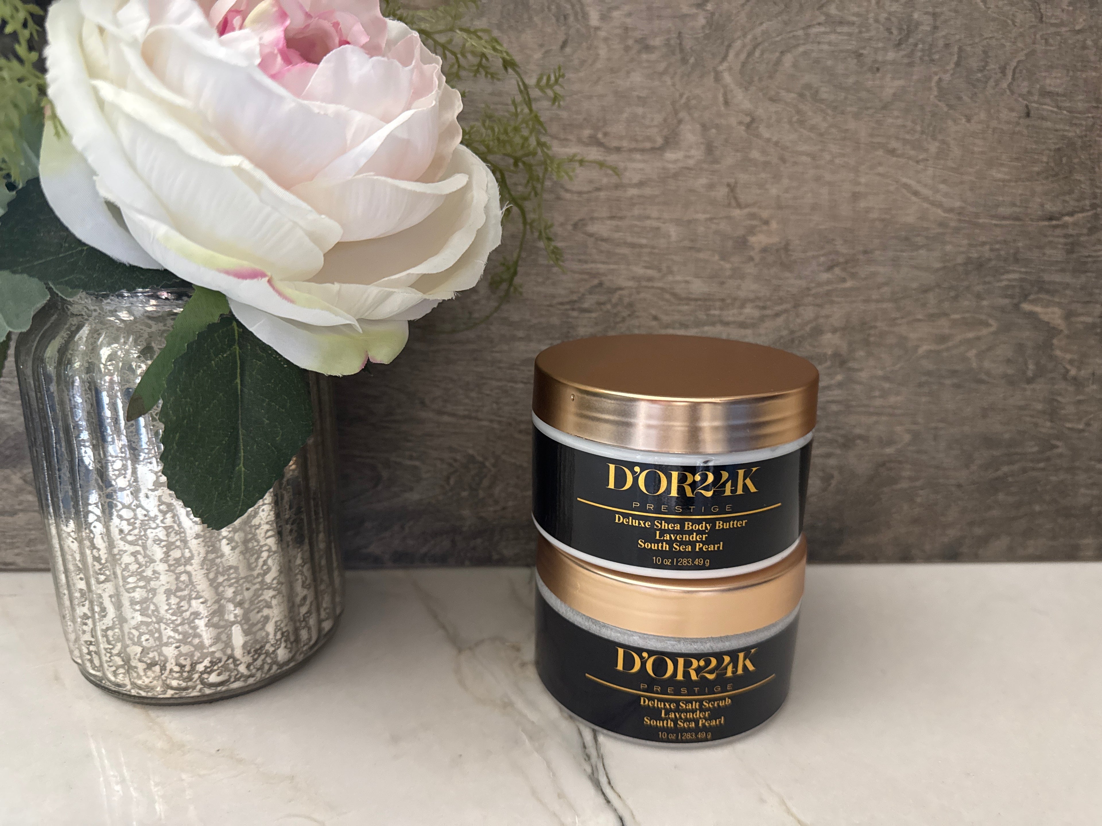 Lavender Body Butter & South Sea Pearl set by Dor 24k