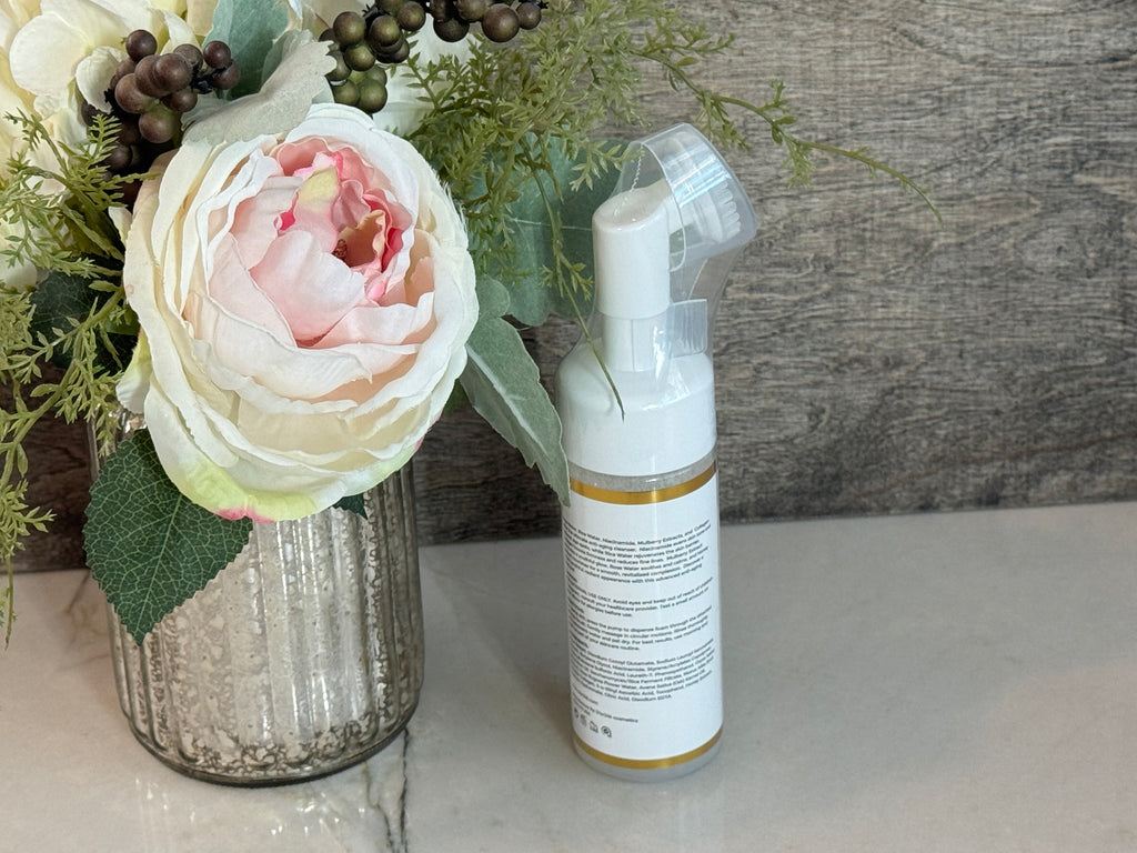 Rose and Rice Water Mousse Facial cleanser