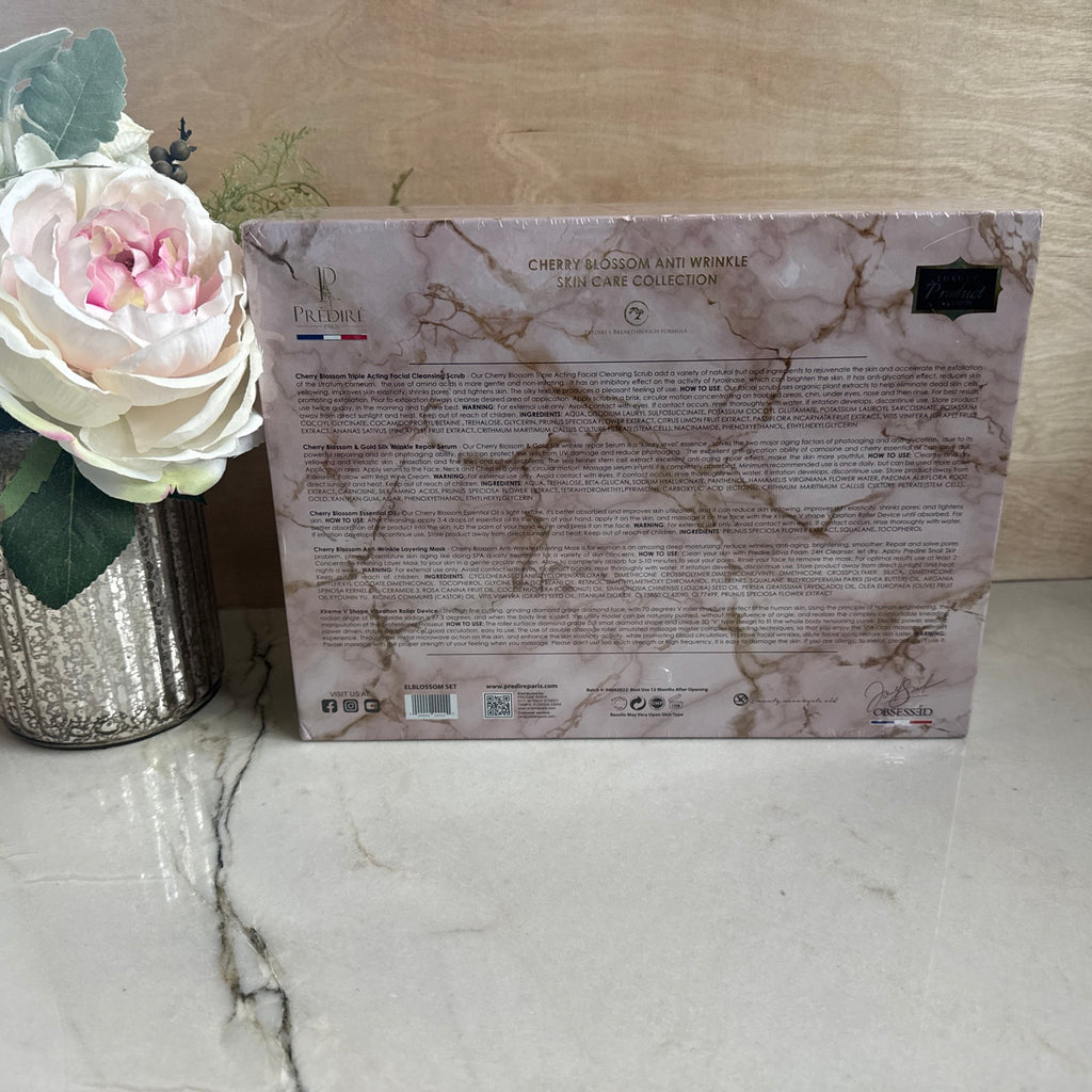 Cherry Blossom Anti-Wrinkle Skin Care Facial collection