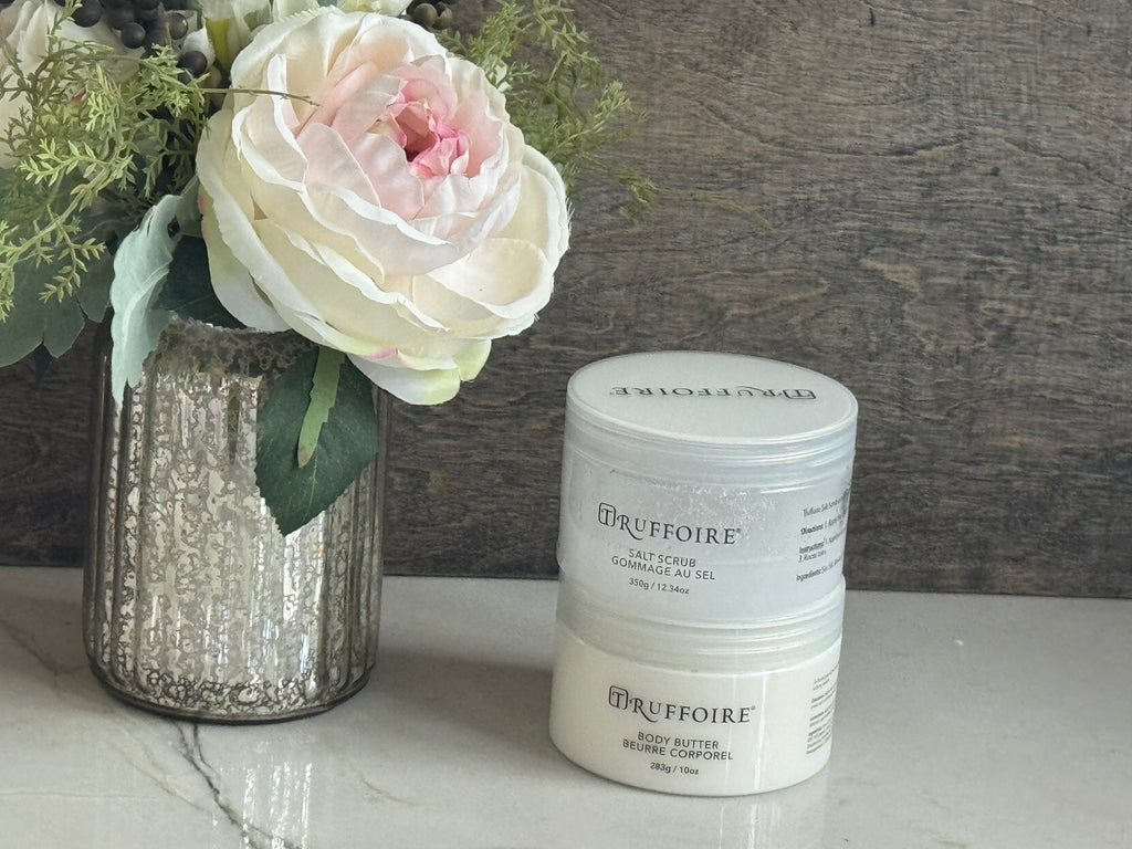 White Truffle Infused Body Butter & Body Scrub by Trufforie