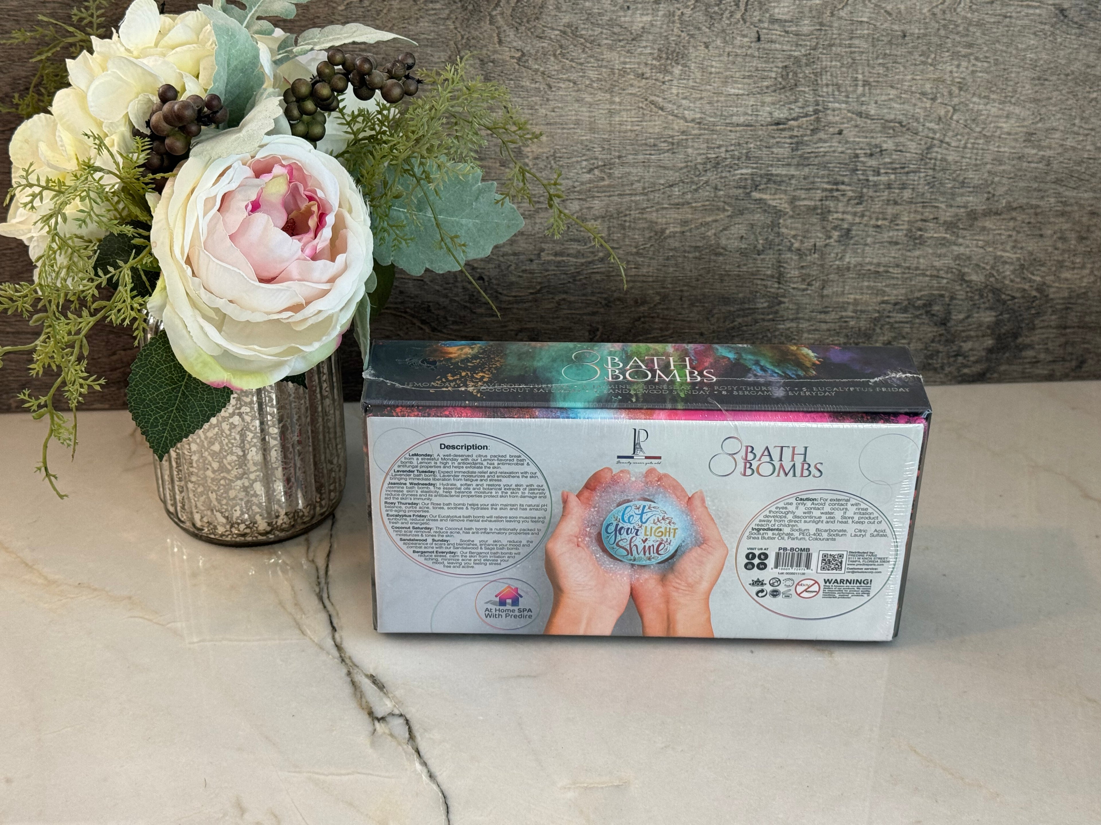 Skin Rejuvenating Spa Bath Bombs – 8 Piece collection