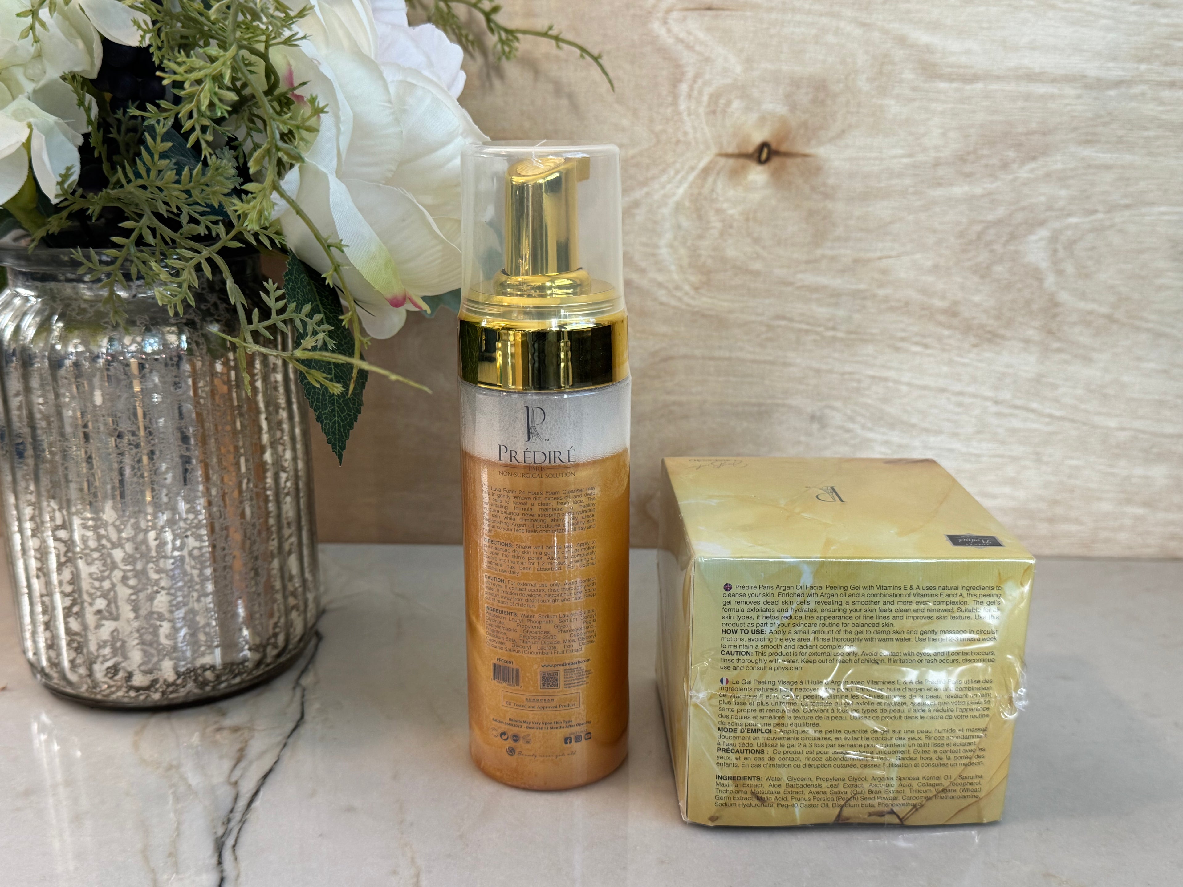 Gold Lava Facial cleanser + Argan Oil Peeling Gel