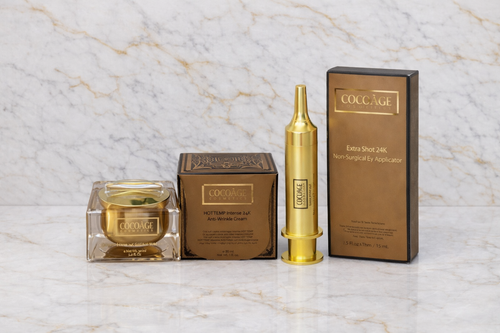 24K Power Pair Bundle! Intense Anti-Wrinkle Cream + Extra Shot Eye Applicator by Cocoàge