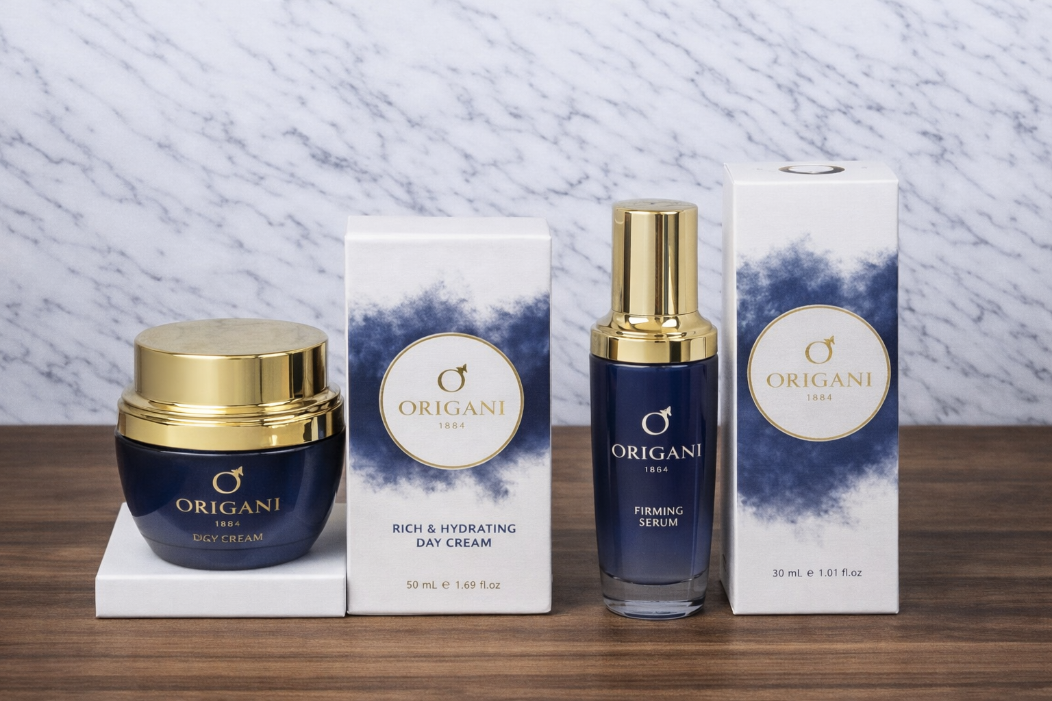 Origani Luxury Duo Bundle: Rich & Hydrating Day Cream + Firming Serum